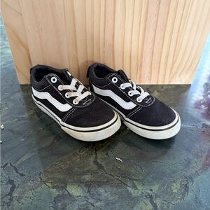 Vans Kids Classic Black and White Sneakers